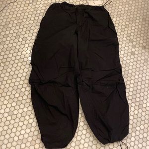 NWT Urban outfitters black parachute pants